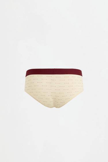 5-pack of contrast briefs — ECRU 8