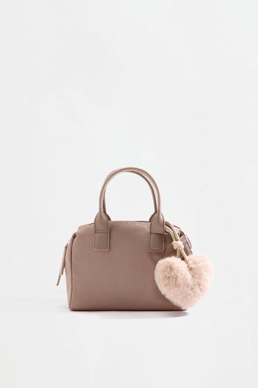 Mini bowling crossbody bag — BEIGE 1