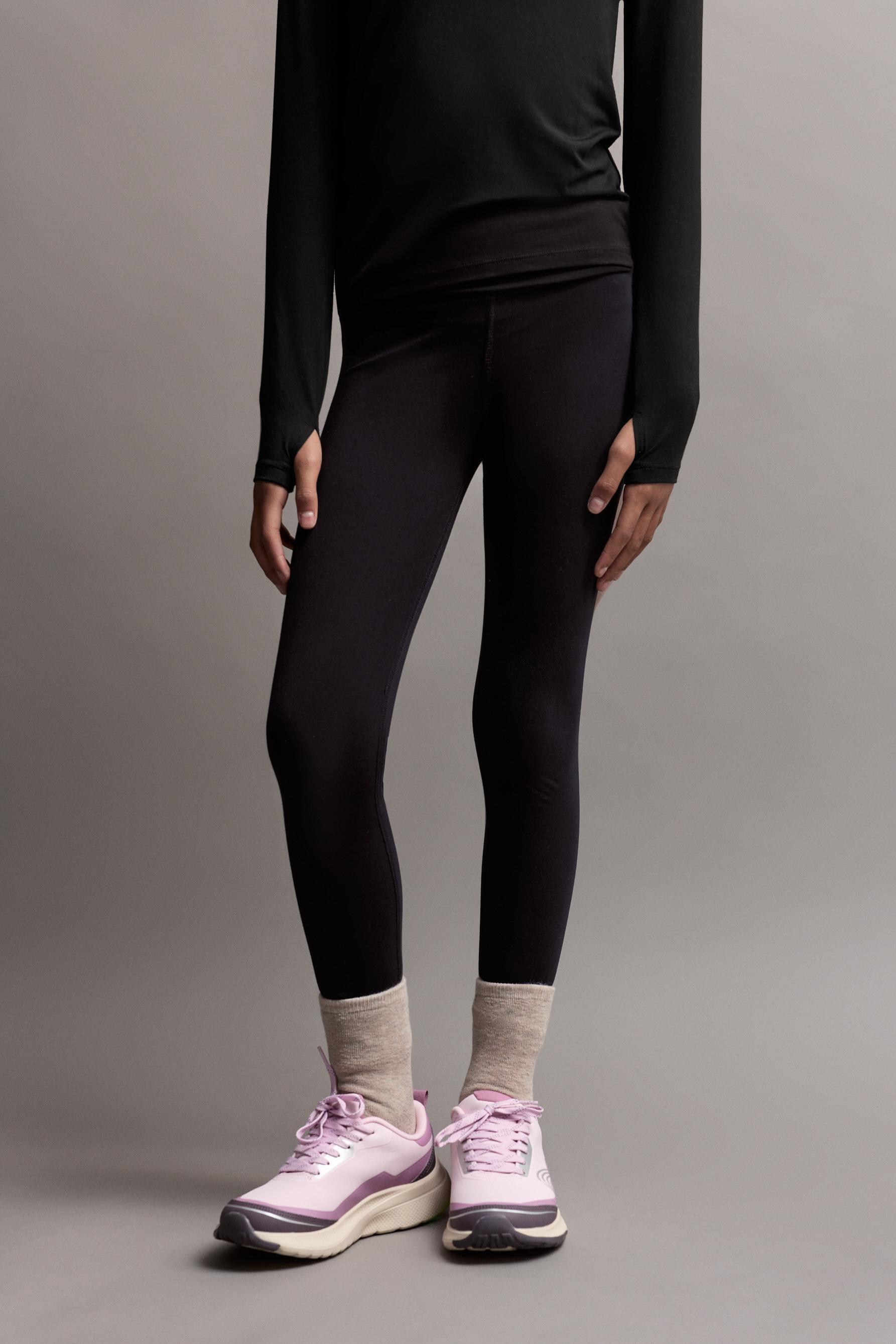 LIGHT WEIGHT thermal comfort leggings — BLACK