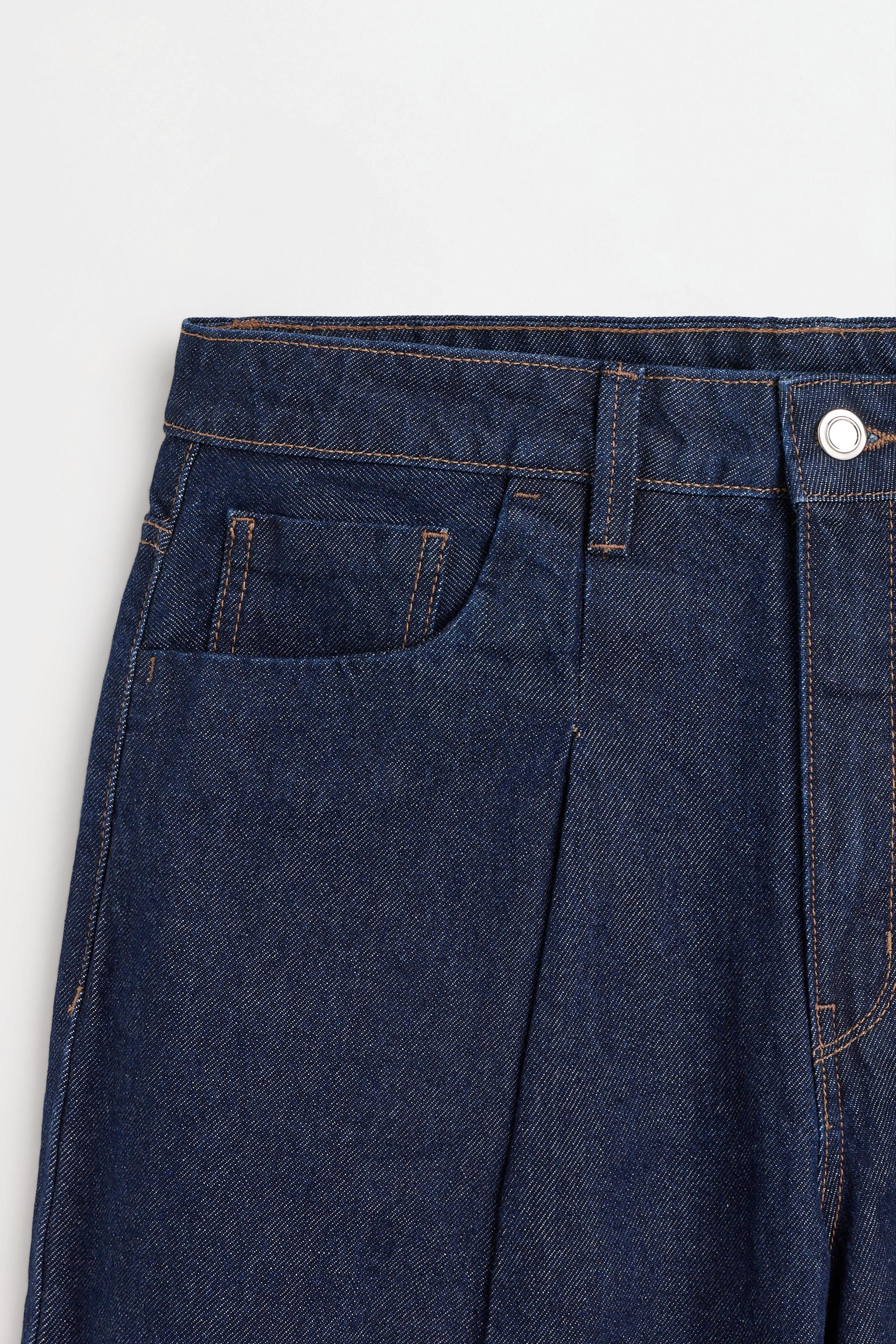 Ankle-length tapered jeans — NAVY