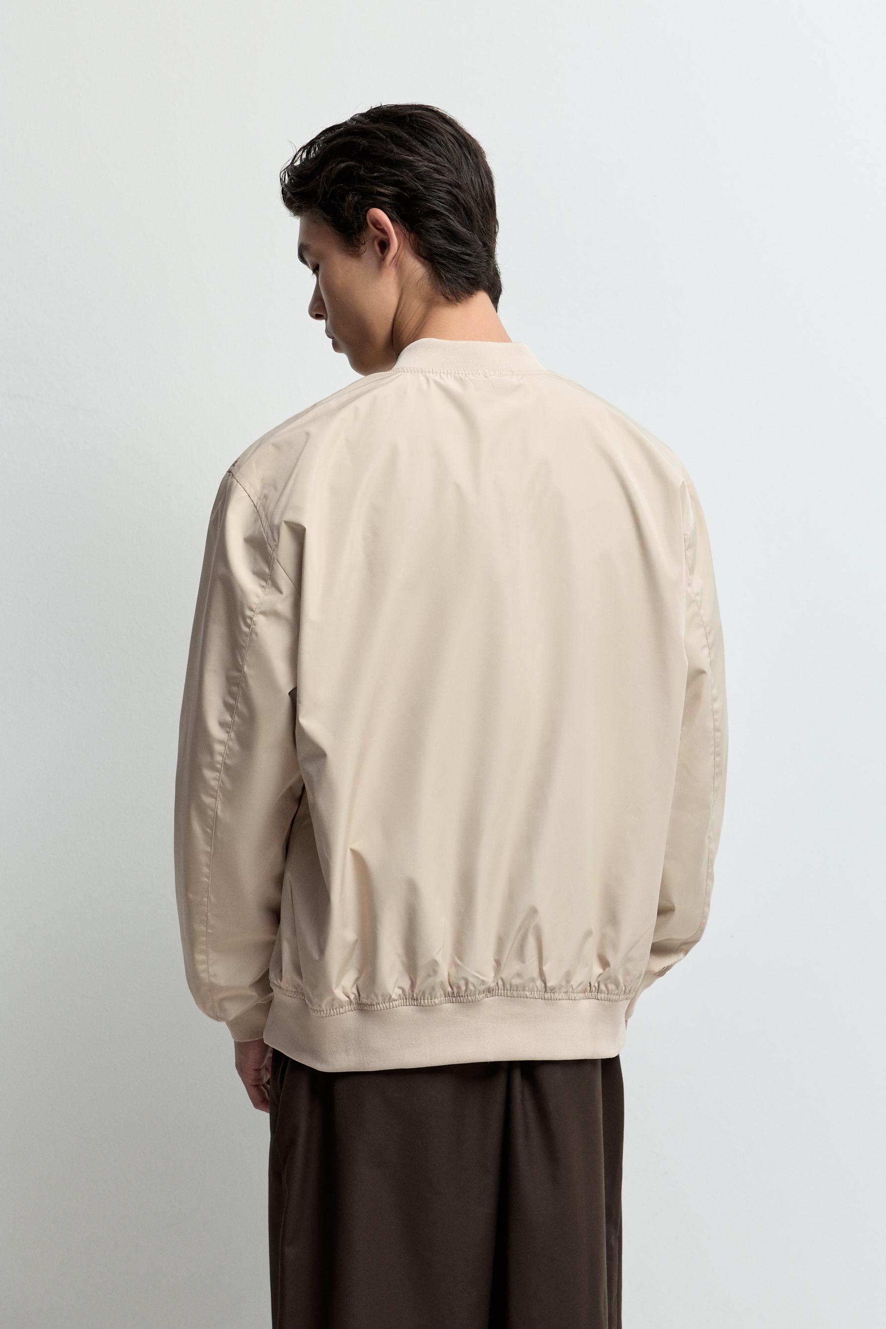 Bomber jacket — BEIGE