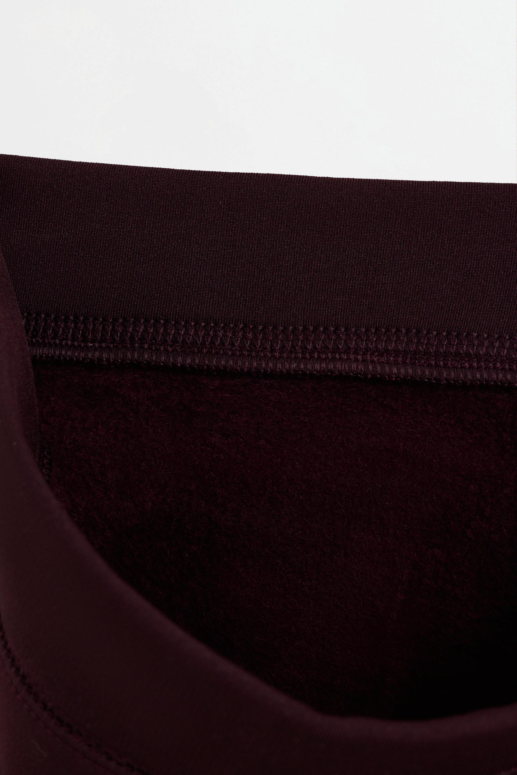 HEAVY WEIGHT thermal bell bottom leggings (10°F to 48°F) — DARK BURGUNDY