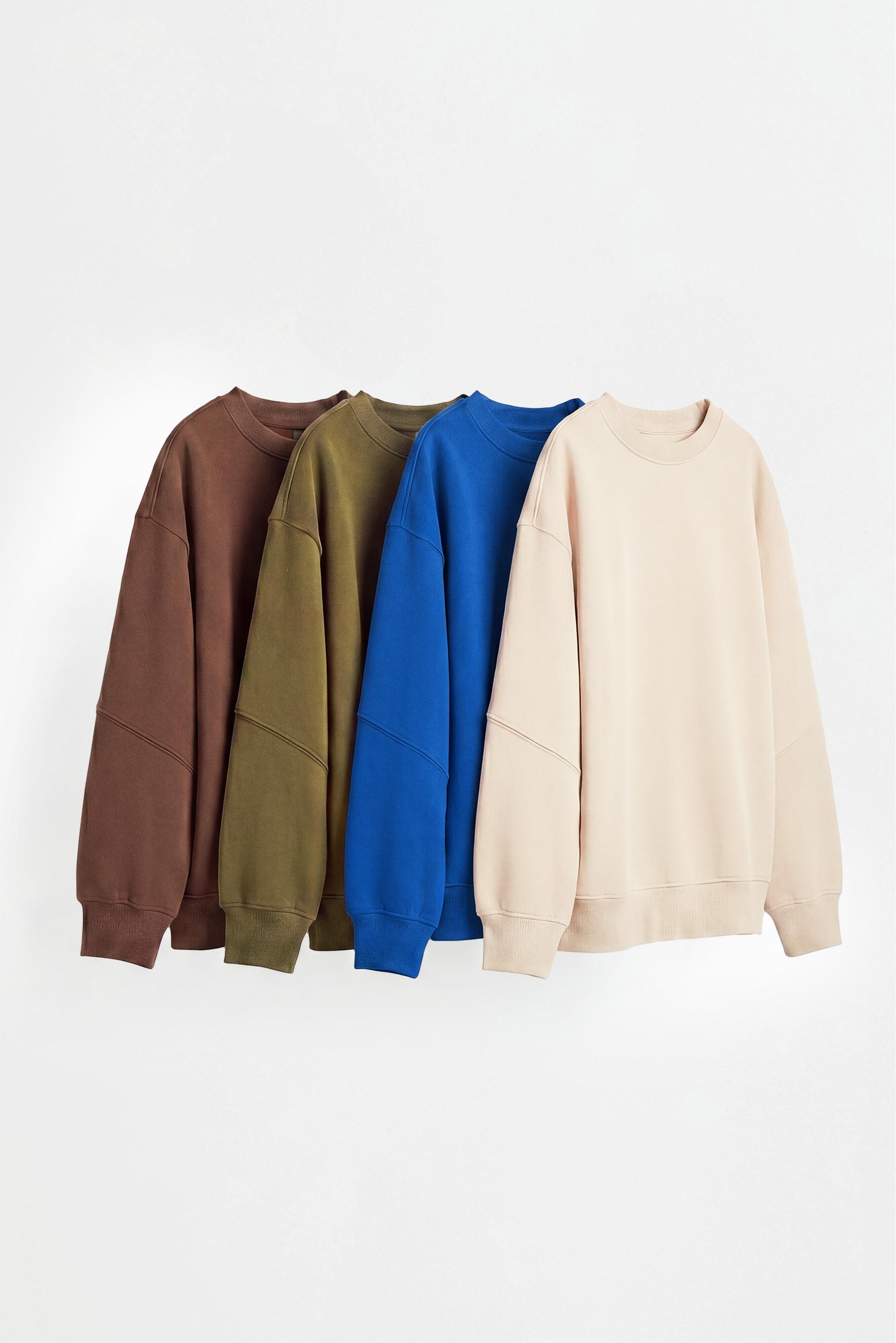 Pack of 4 plain plush sweatshirts — DARK TURQUOISE