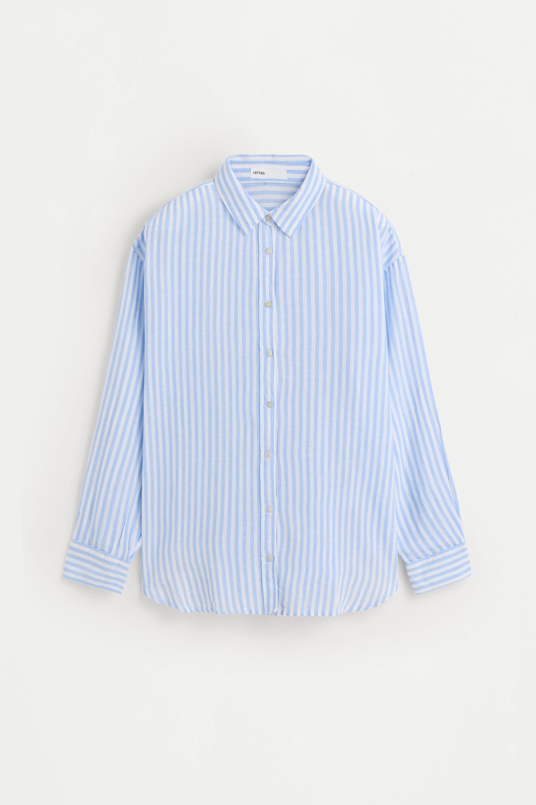 Oversize rustic shirt — PALE BLUE