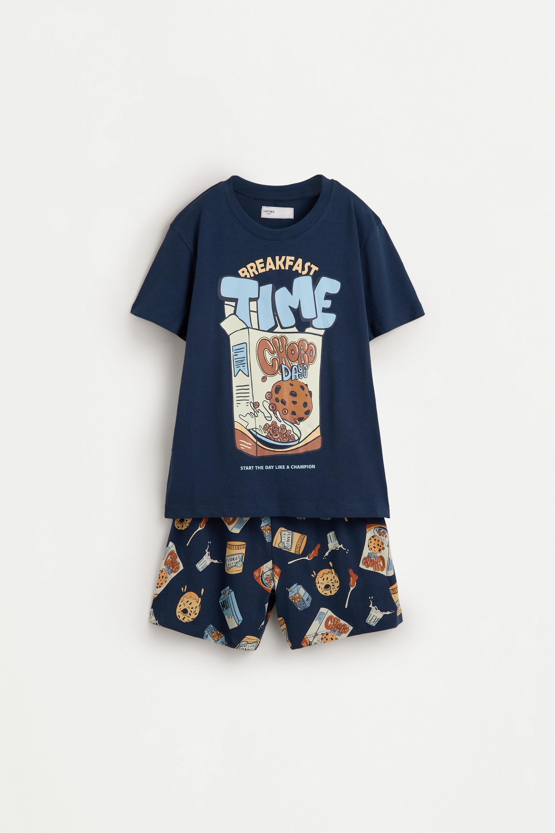 Short glow-in-the-dark pyjamas — BLUE