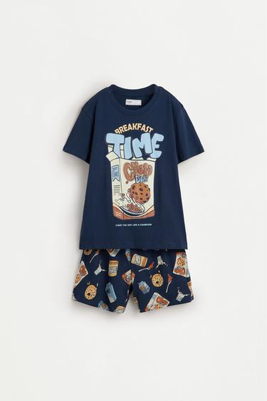 Short glow-in-the-dark pyjamas — BLUE 1