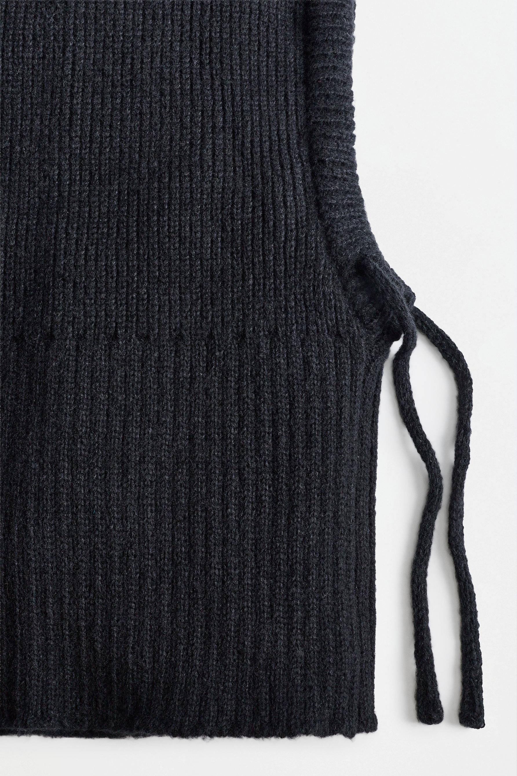 Knit balaclava — BLACK