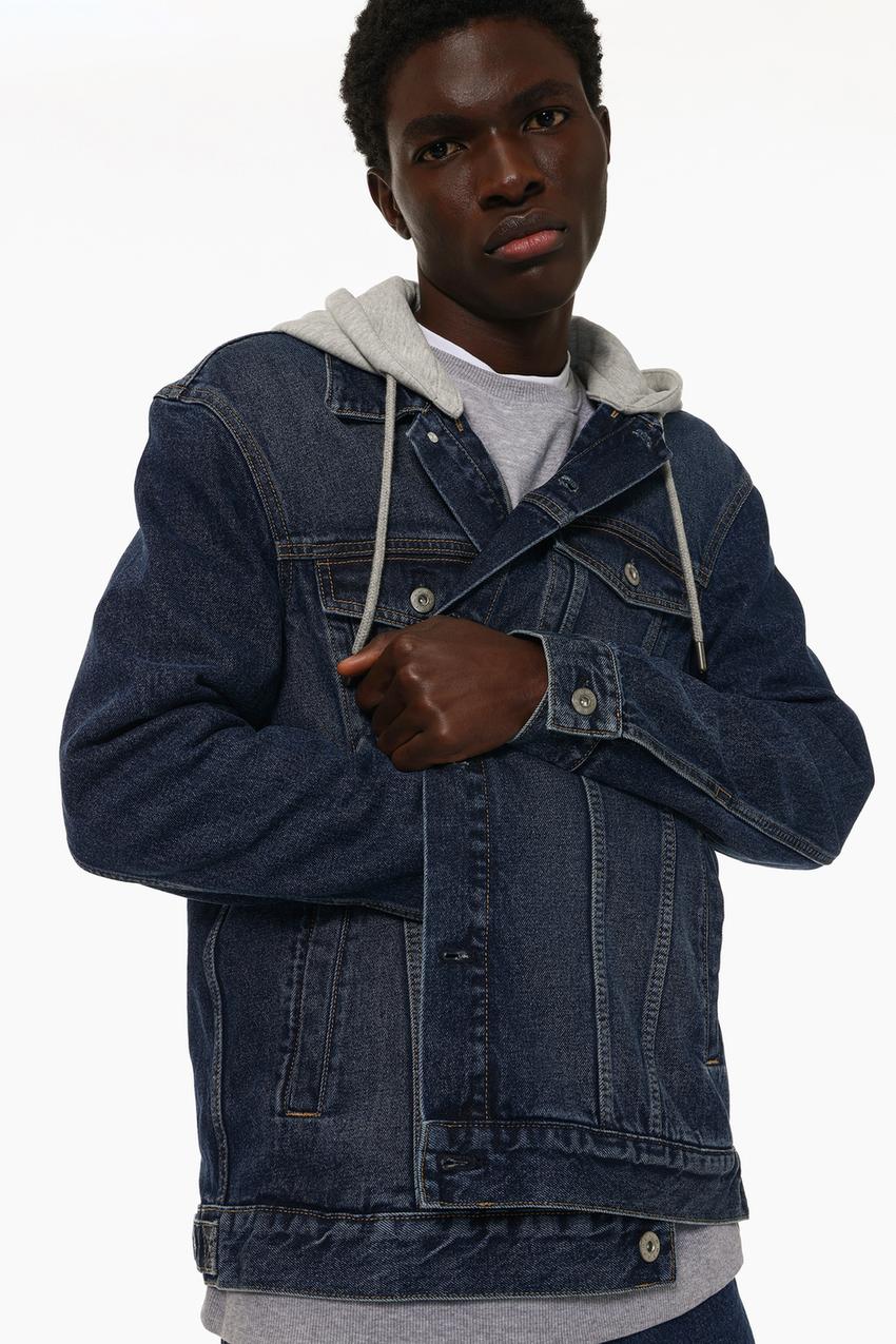 Cappuccio Giacca Jeans Felpata Calda Giacca Invernale Da Donna