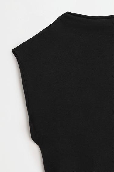 Fitted ruched dress — BLACK 7