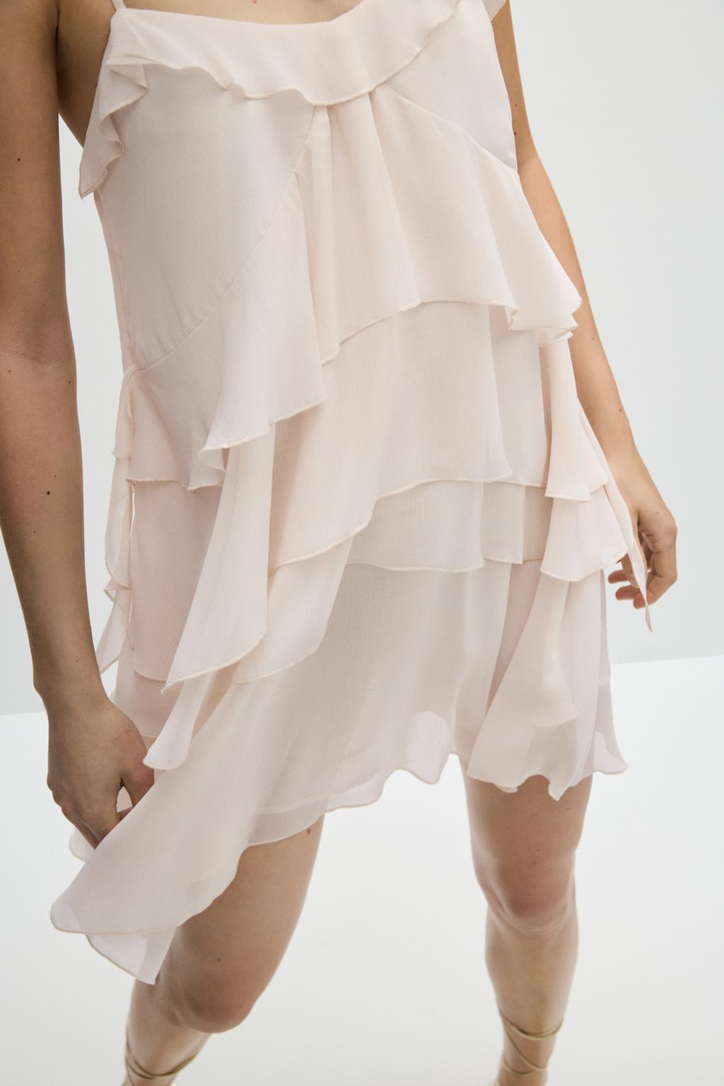 Short ruffle dress