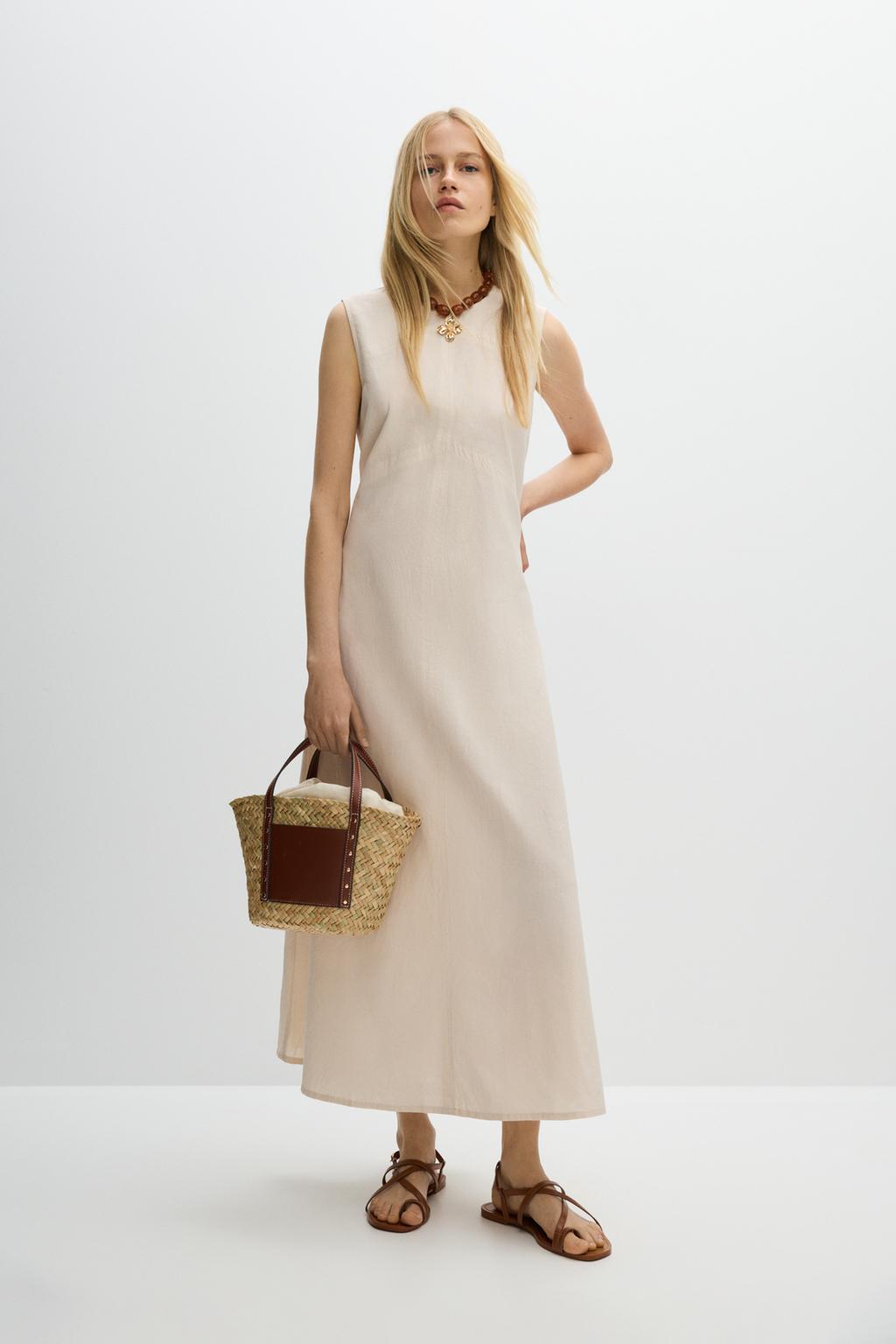 Vestit midi rústic