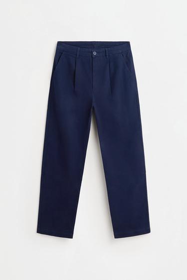 Relaxed fit chino trousers — NAVY 1