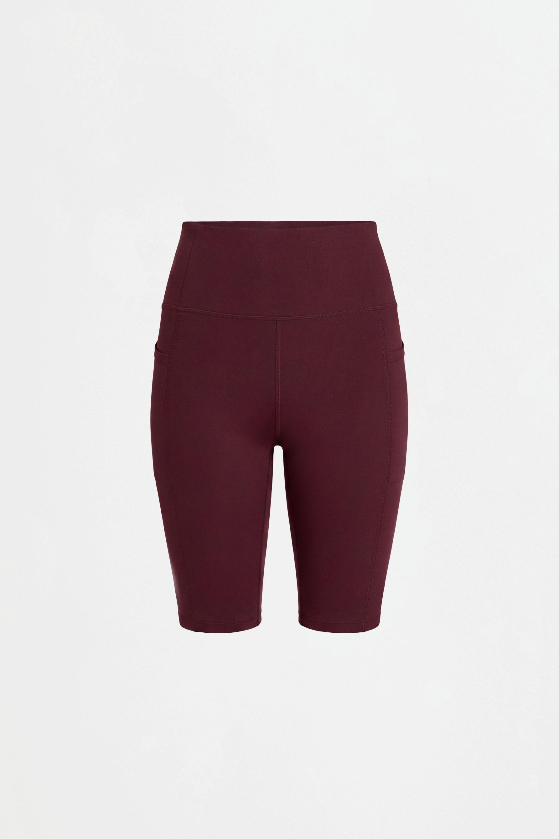 Shaping effect sports cycling leggings. — WINE