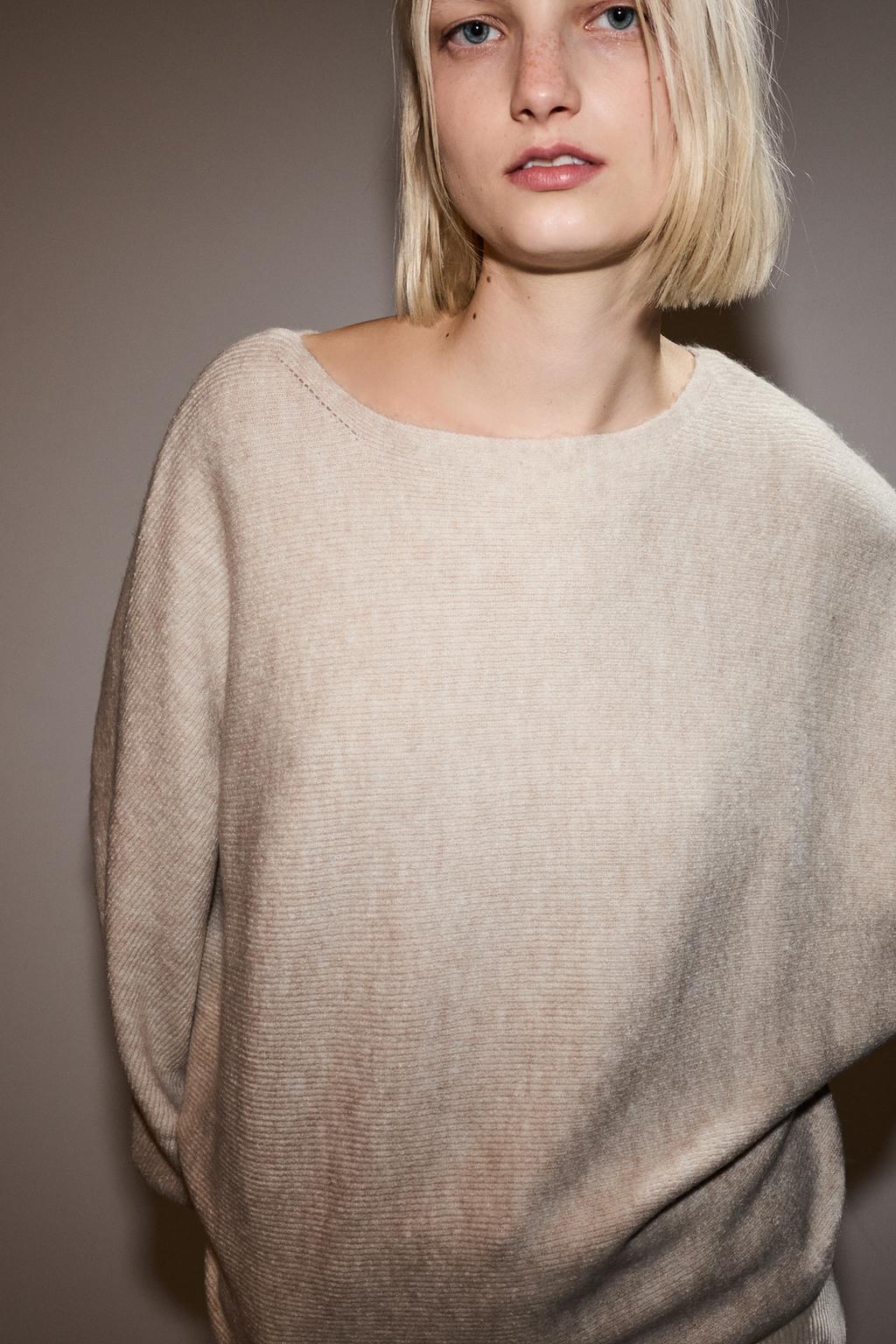 Batwing sleeve sweater