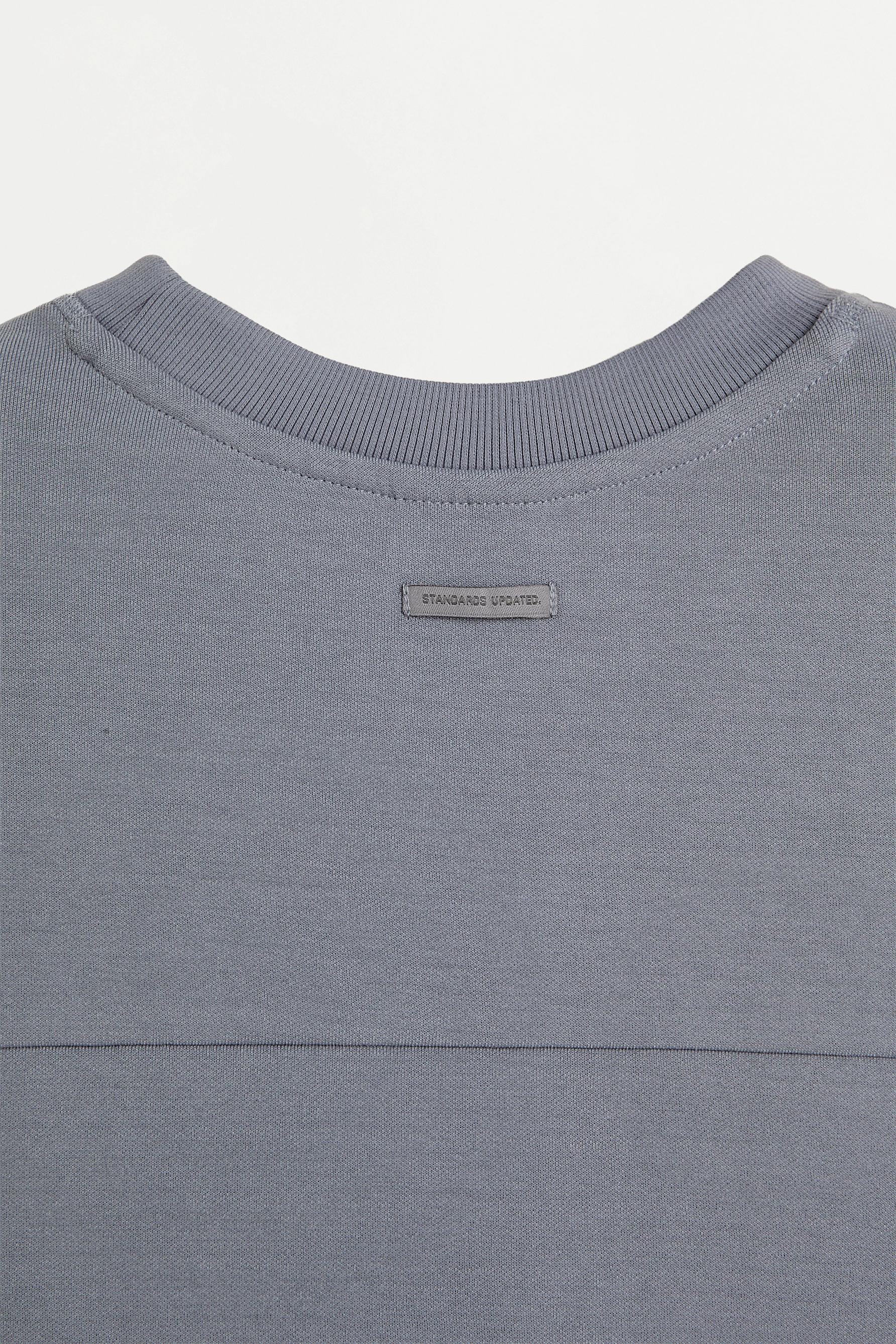 Heavy interlock T-shirt — SKY BLUE
