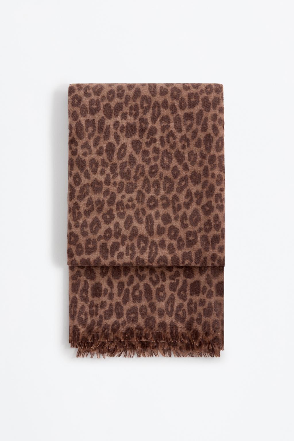 Animal print scarf