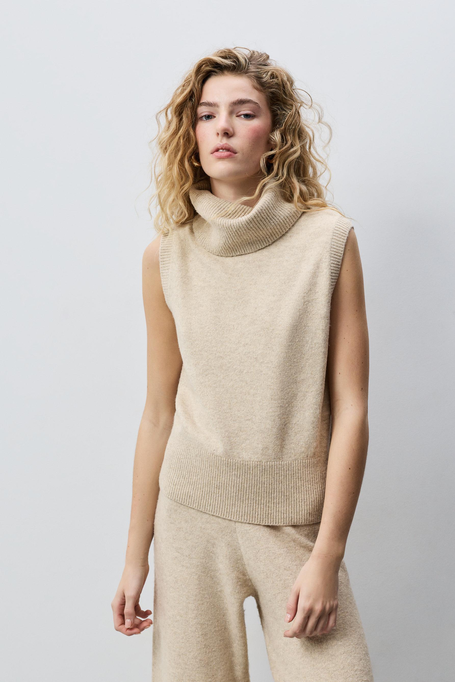 Chaleco cuello vuelto