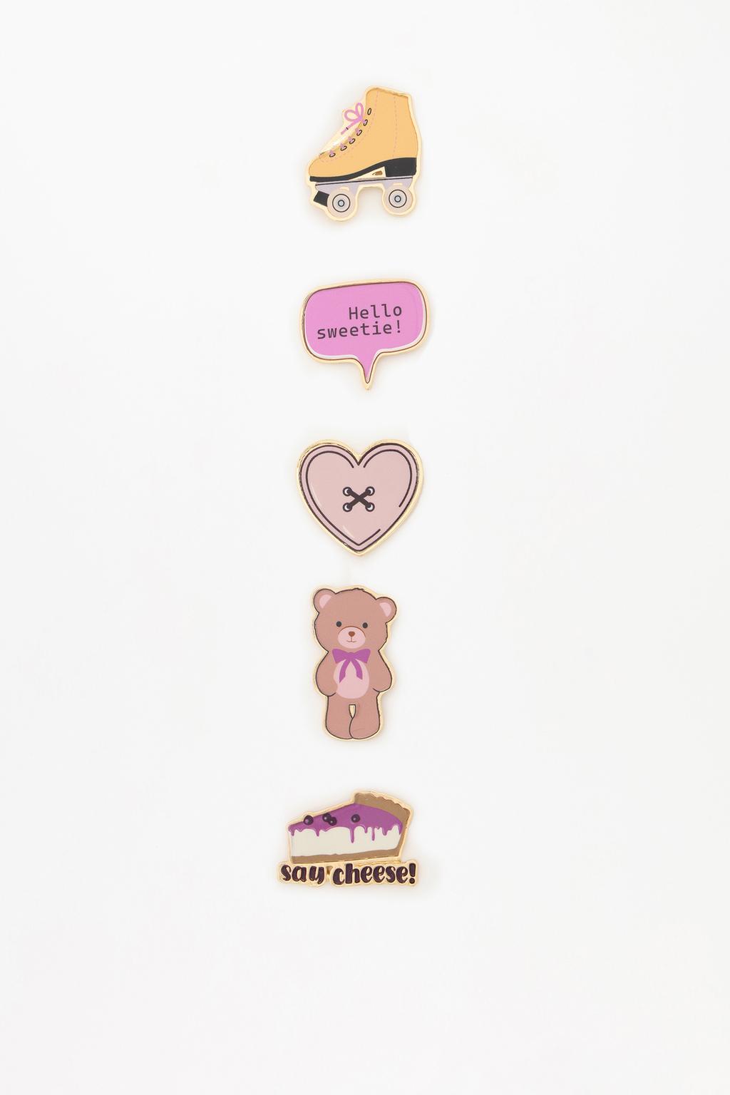 Pack 5 pins