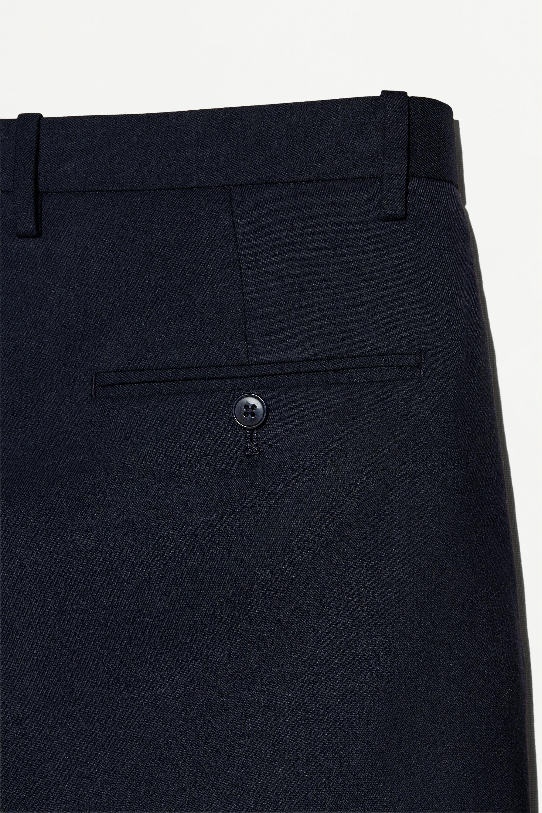 Slim fit suit trousers — NAVY