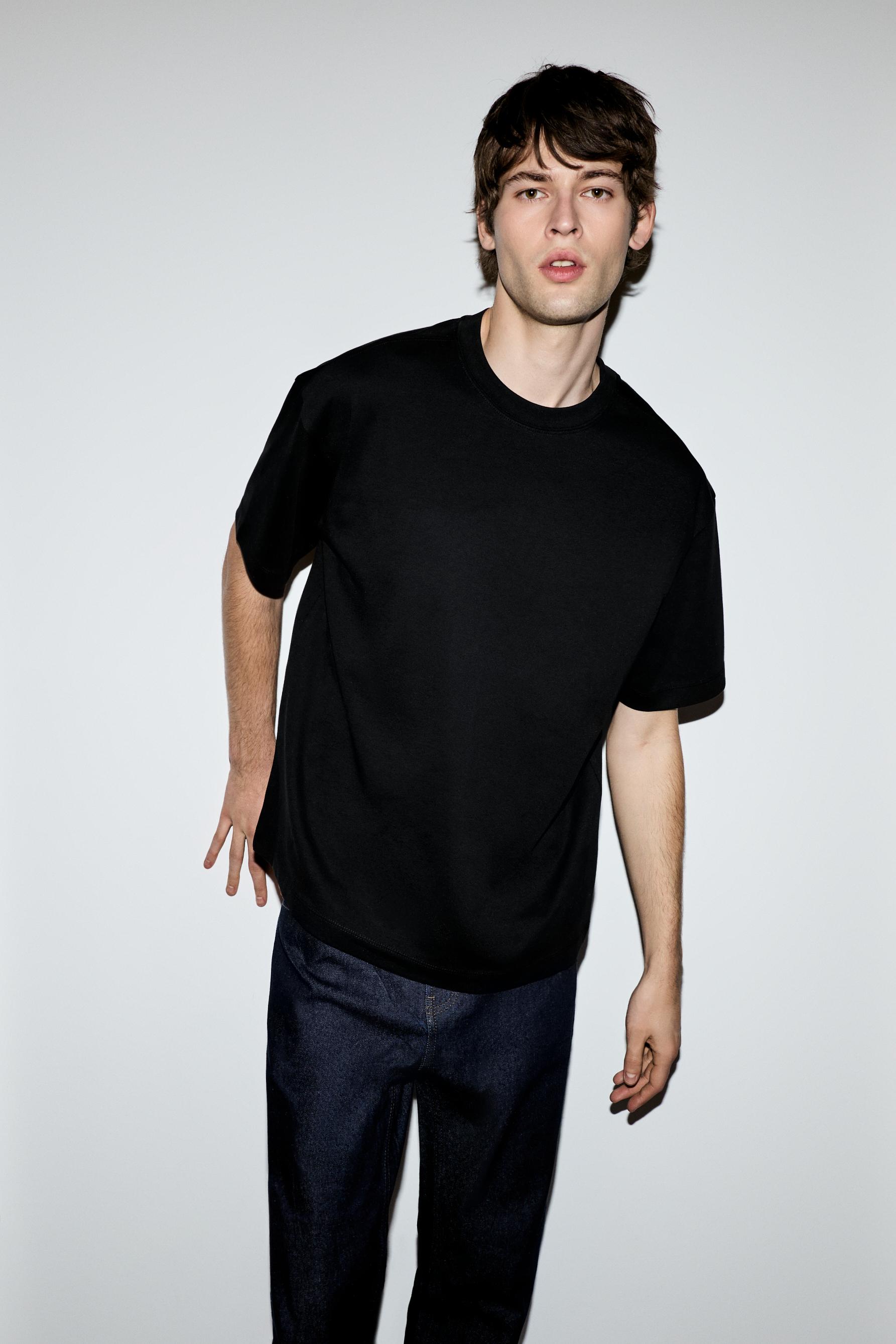 Soft Interlock T-shirt — BLACK