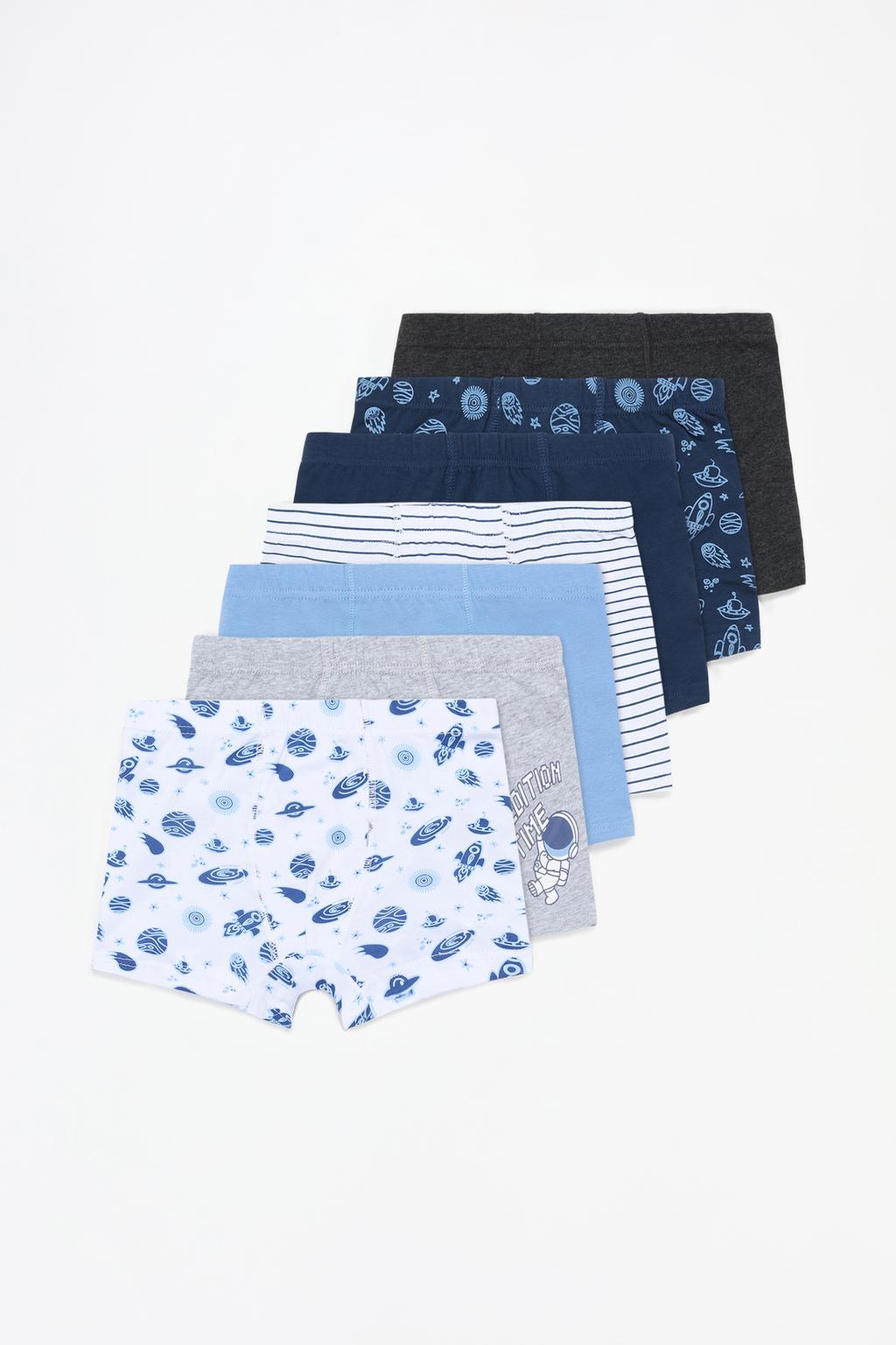 Pack of 7 pairs of astronaut boxers