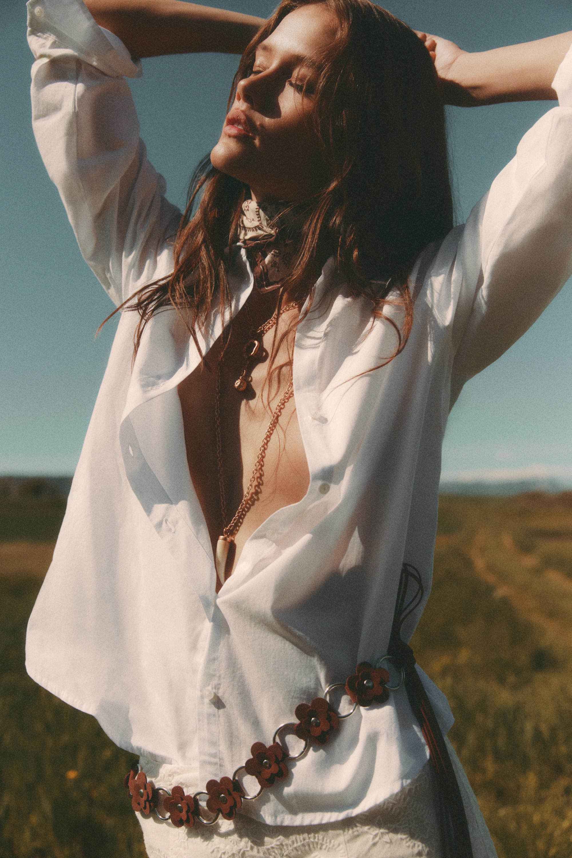 Basic poplin shirt — WHITE