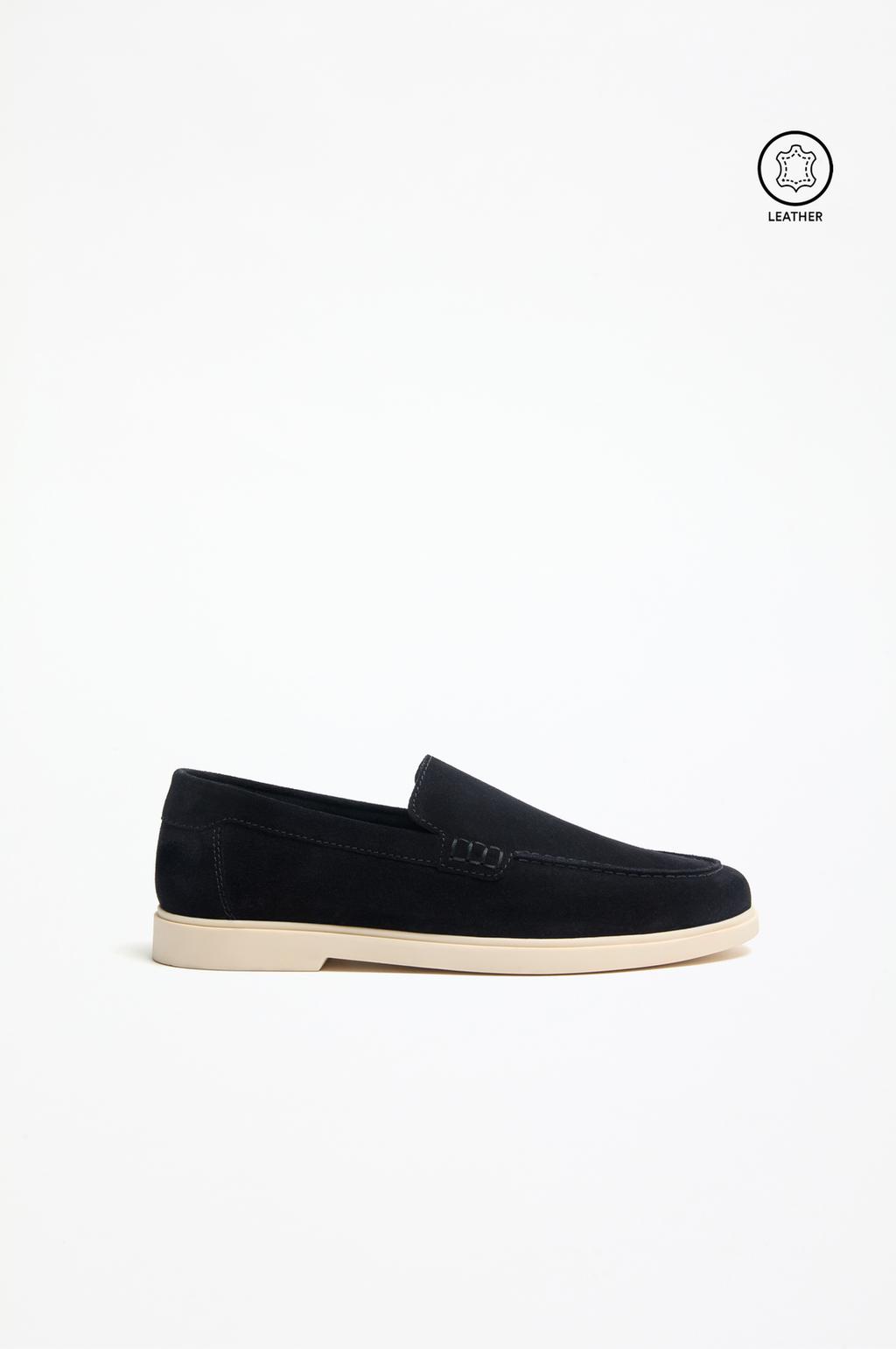 Casual leather loafers