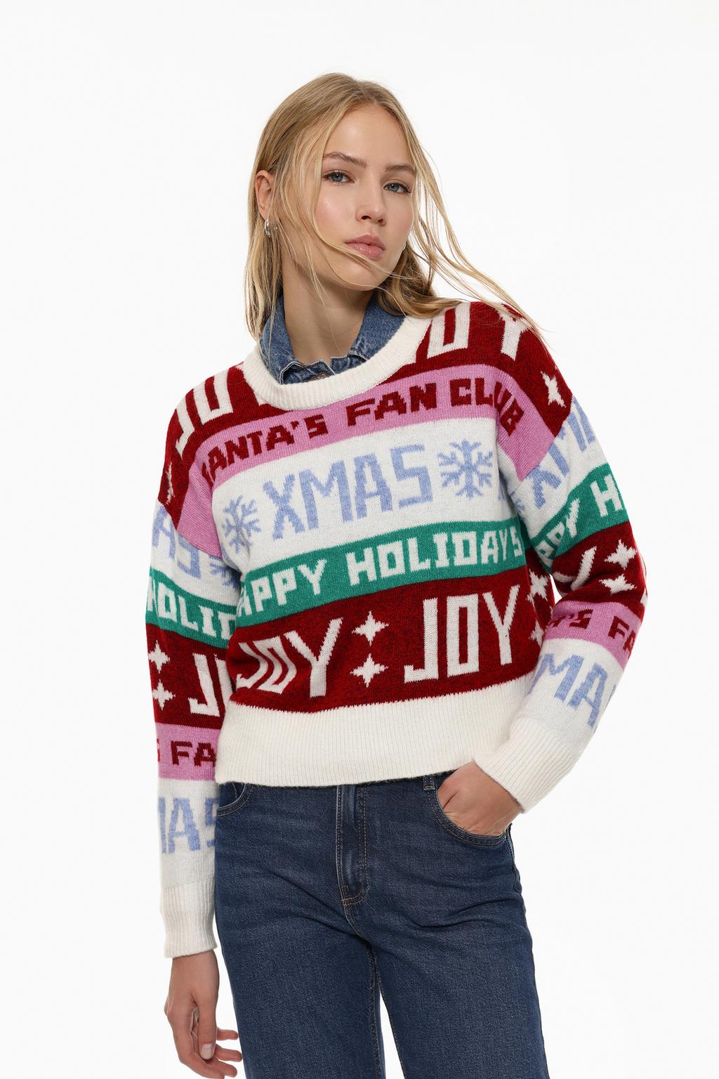 Cropped Christmas sweater