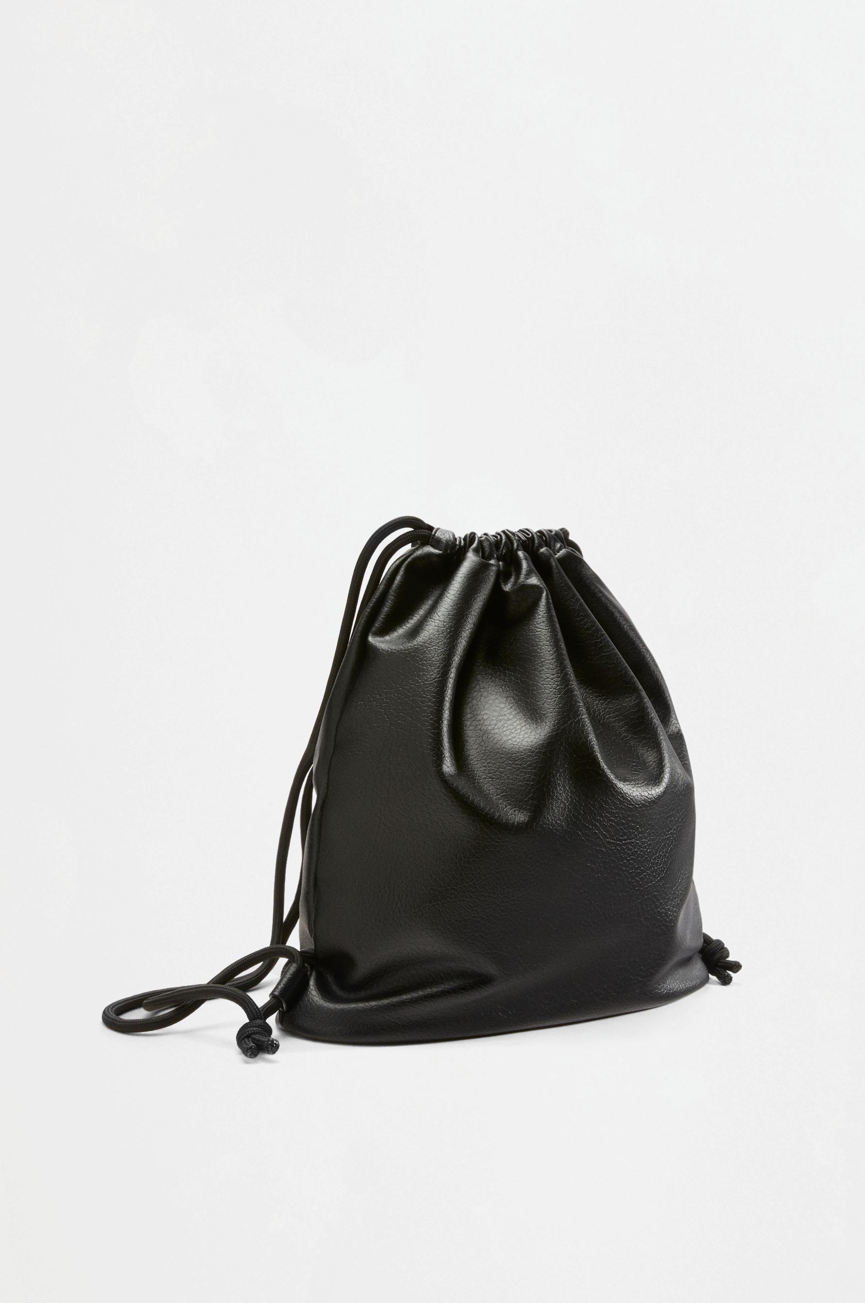 Casual drawstring backpack — BLACK