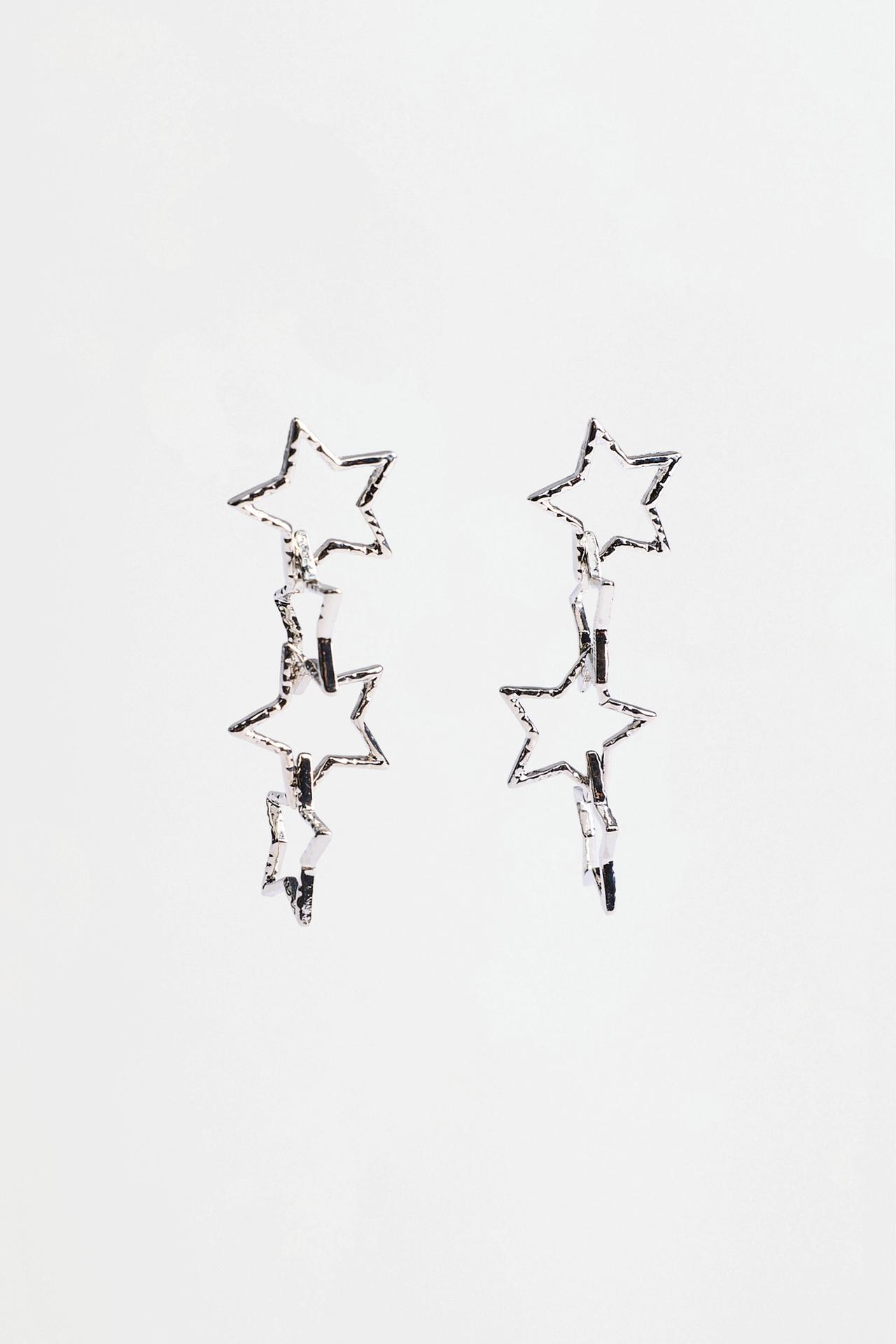 Star earrings — SILVER