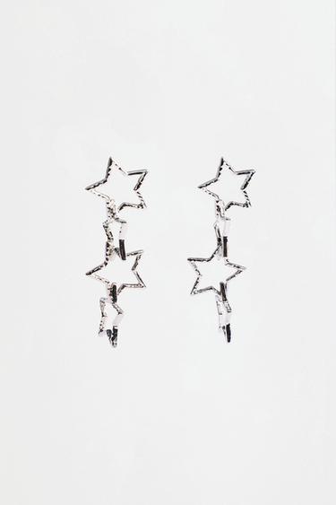 Star earrings — SILVER 2