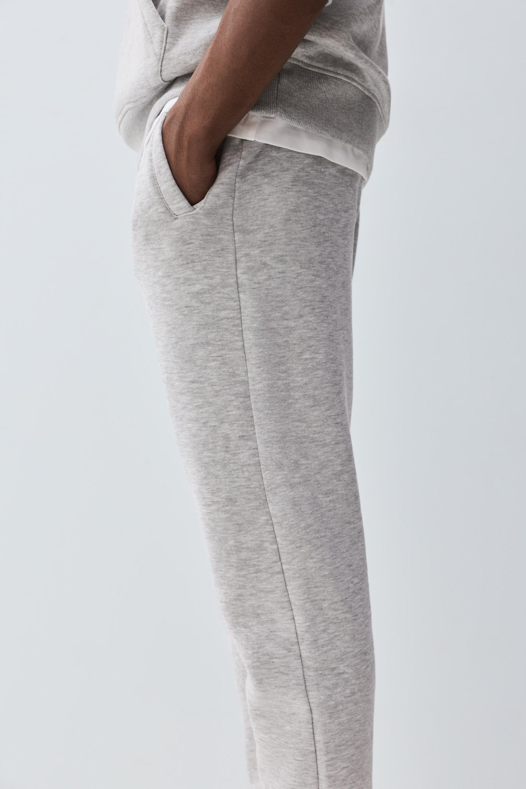 Regular fit tracksuit bottoms — GREY MARL