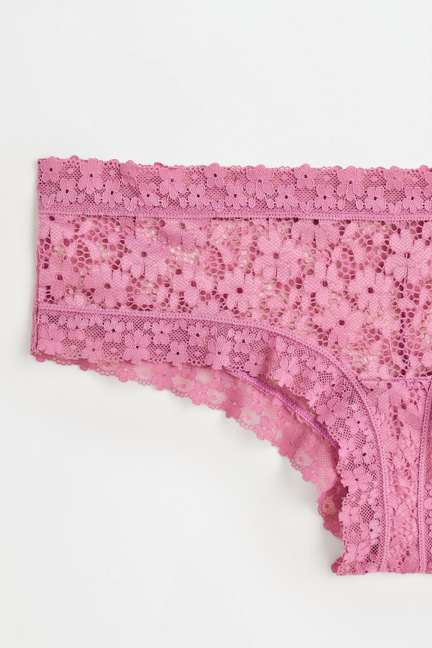 Lace hipster briefs — PINK