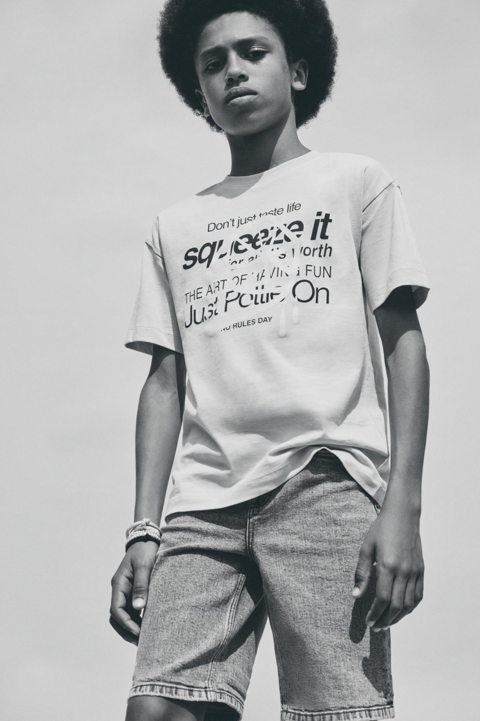 Printed T-shirt — INDIGO