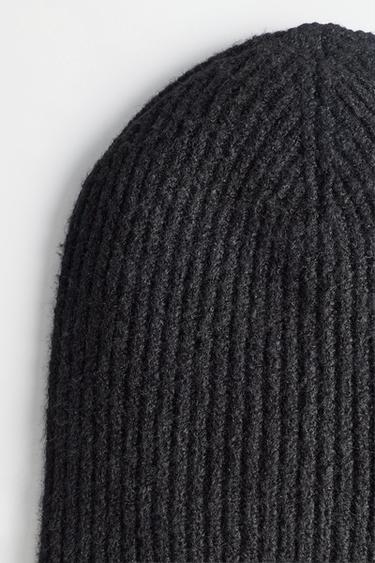Basic knit beanie — GOLD BLACK 4