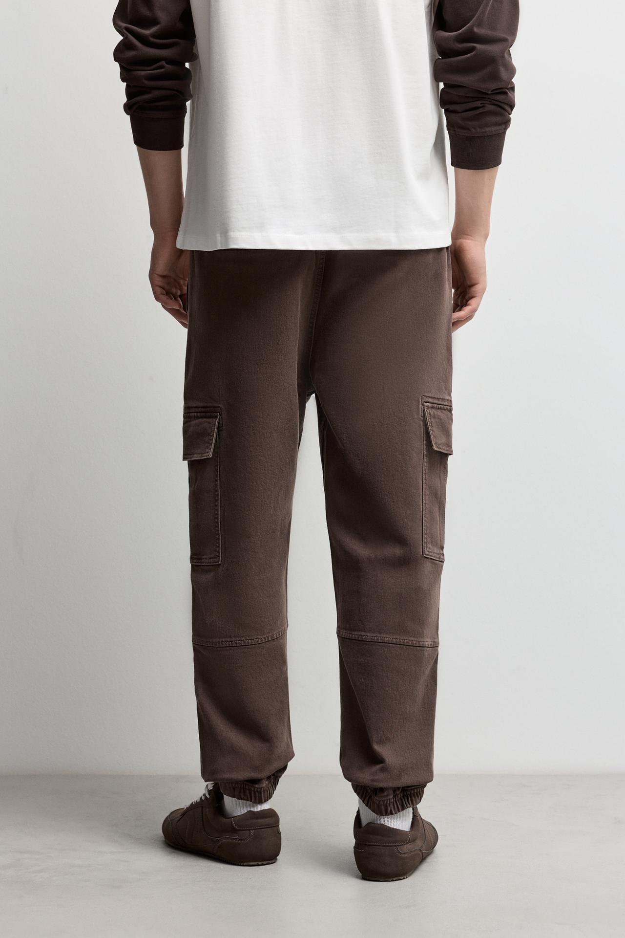 Cargo jogger jeans — DARK BROWN