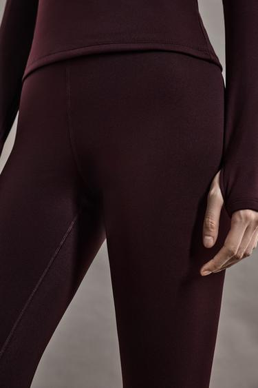 Medium-weight thermal leggings (-7ºC to 9ºC) — DARK BURGUNDY 3