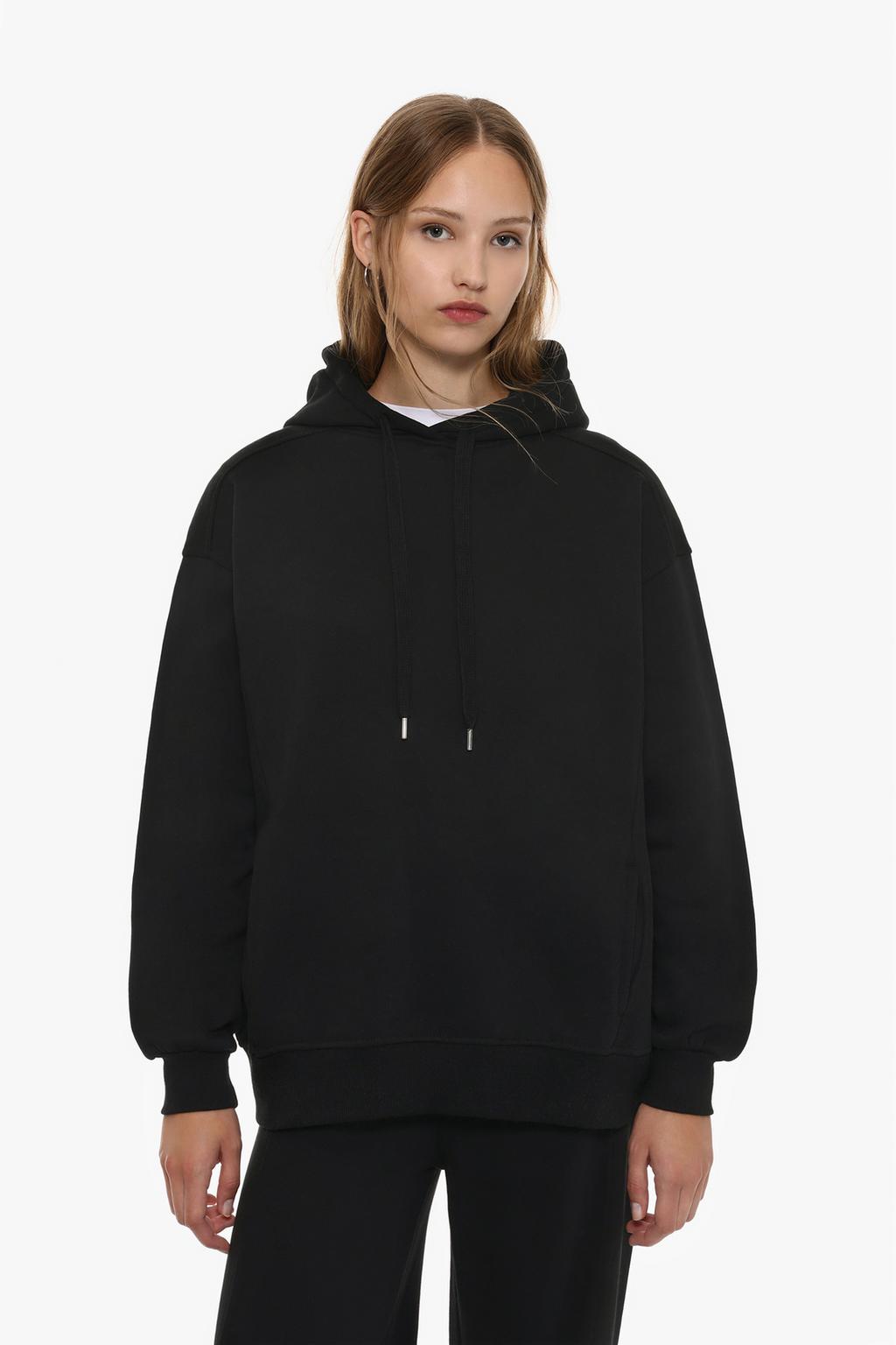 Oversize plush sweatshirt