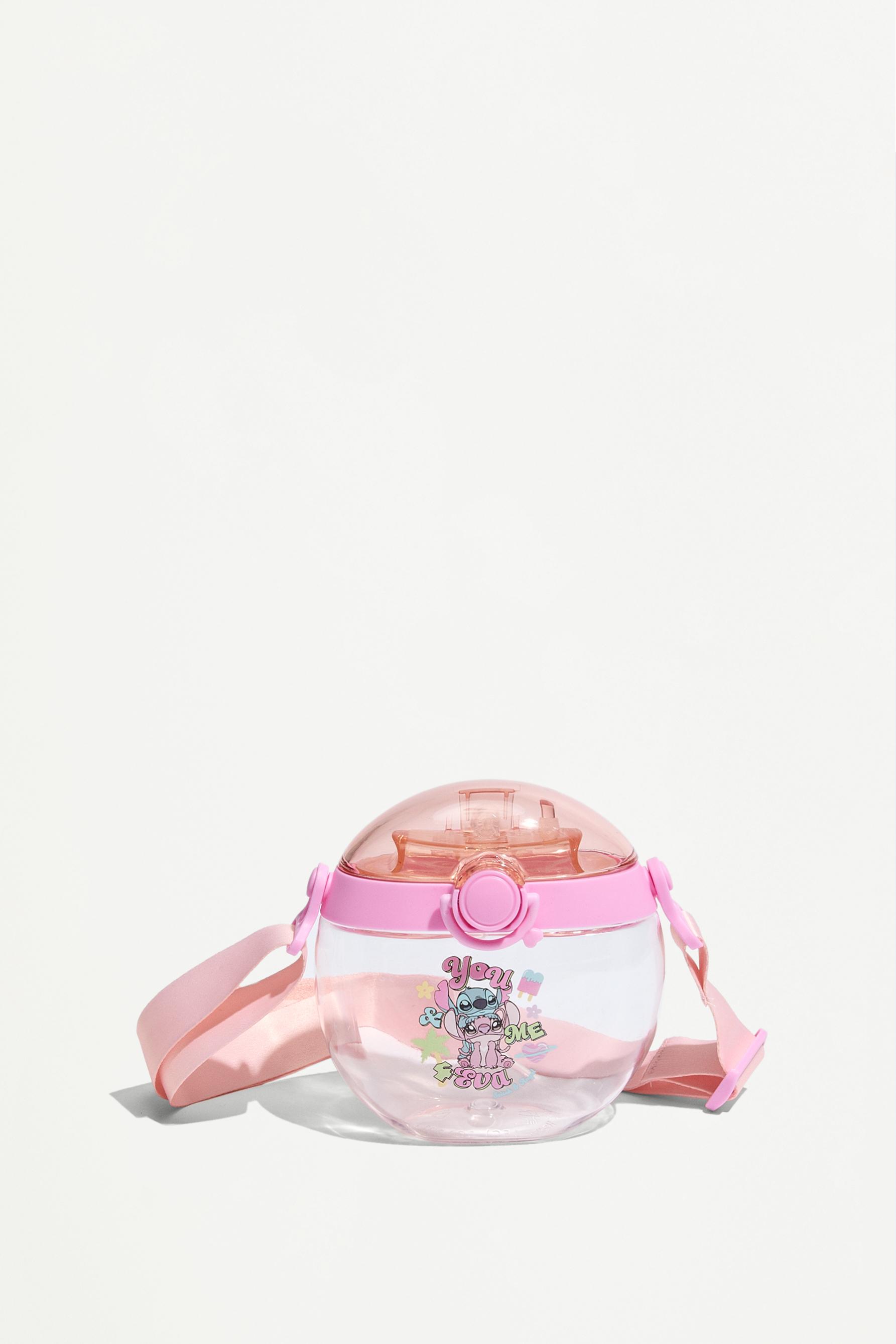 Stitch & Angel ©Disney canteen with strap — PINK