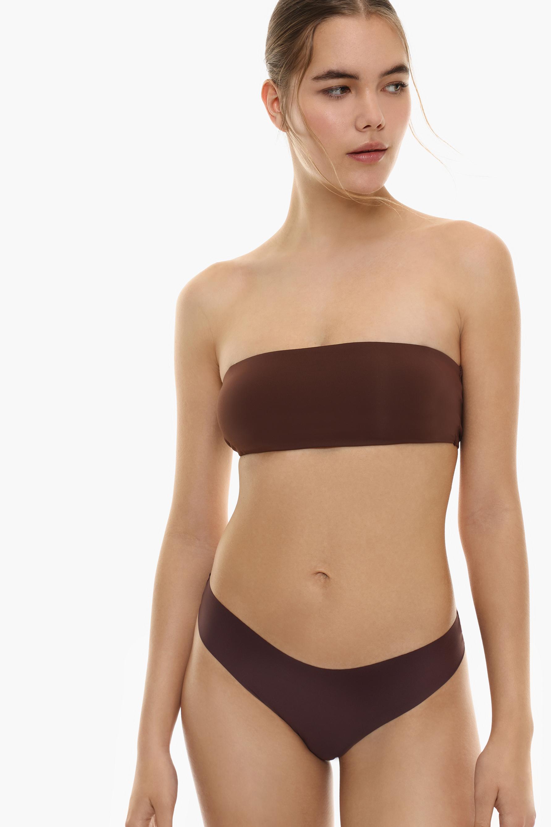 Pack of 3 classic microfibre briefs — DARK BROWN