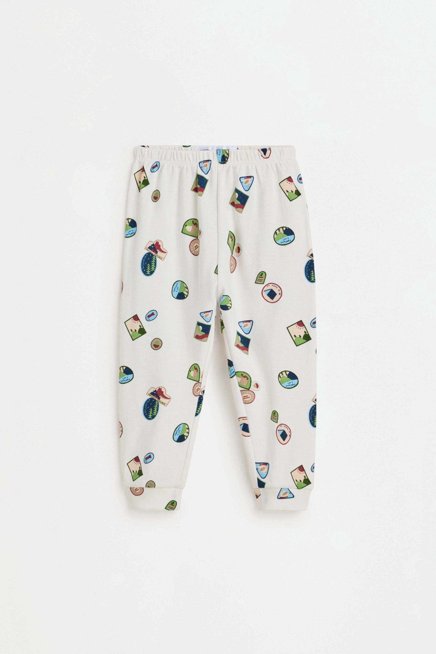 Long printed pyjamas — ECRU