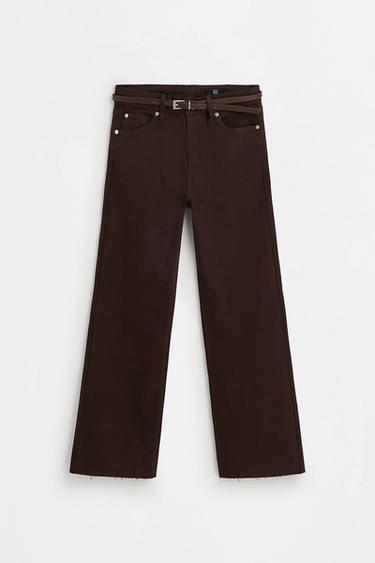 Mini bell bottom jeans — BROWN MARL 6