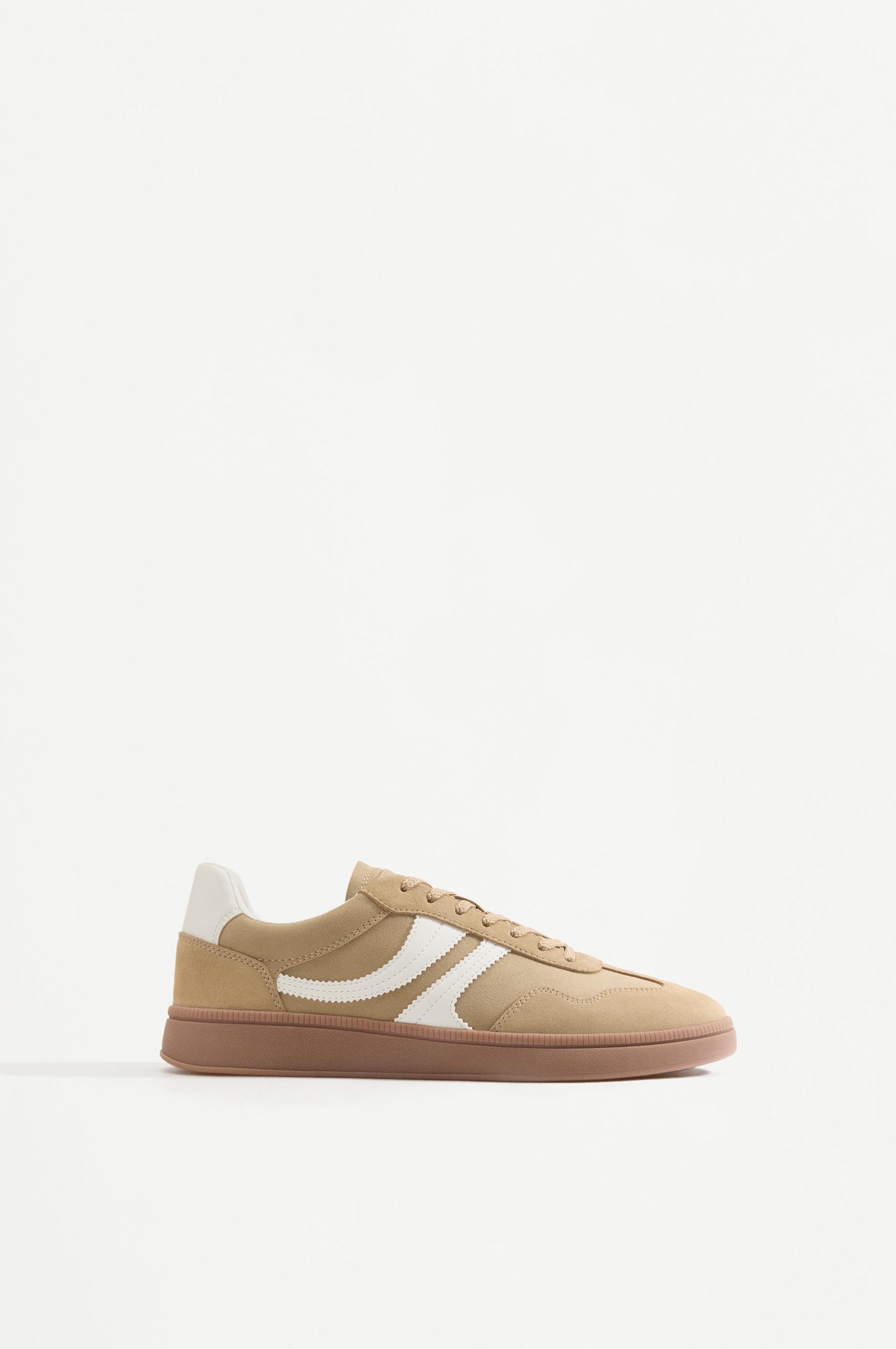 Logo sneakers — BEIGE