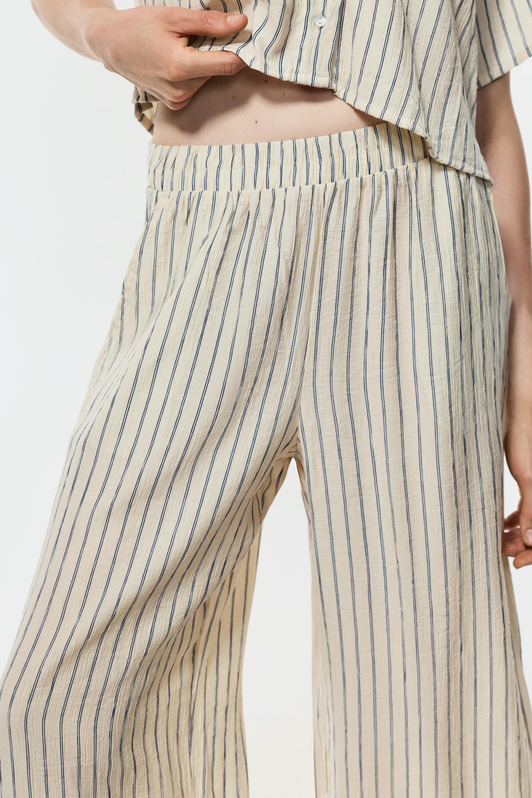 Textured culottes — STRIPED