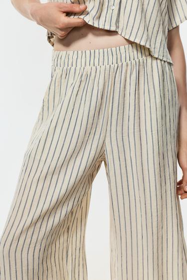 Textured culottes — STRIPED 3