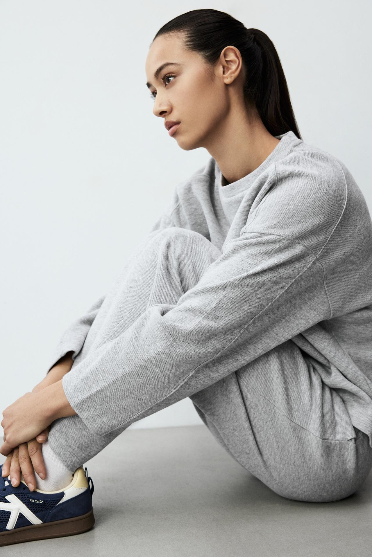 Loungewear sweatshirt — GREY MARL