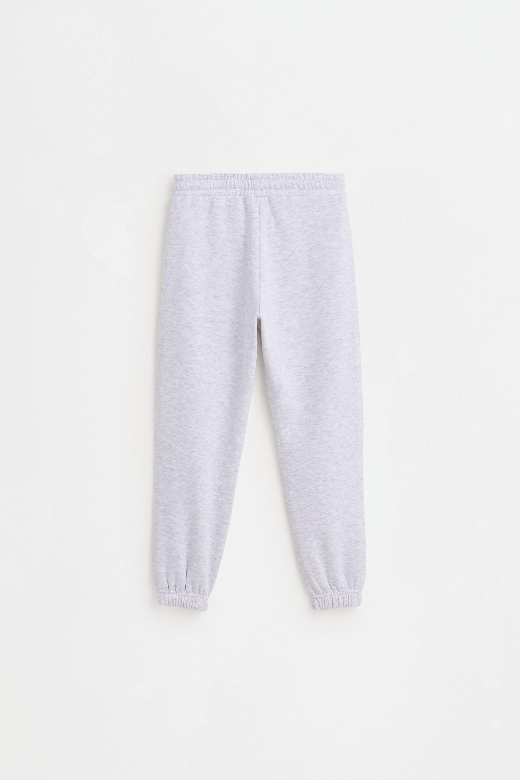 Plush joggers — PALE GREY