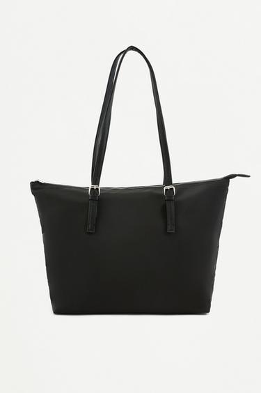 Nylon shopper bag — BLACK 1