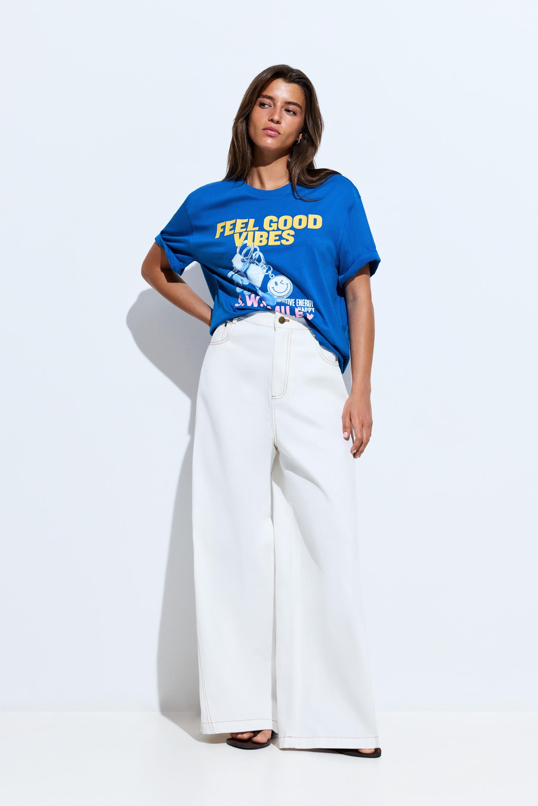 Smiley® T-shirt — BLUE