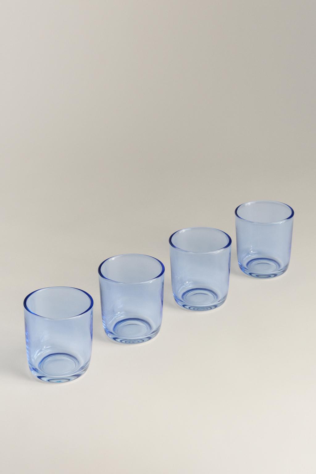 Paquet 4 gots borosilicat color